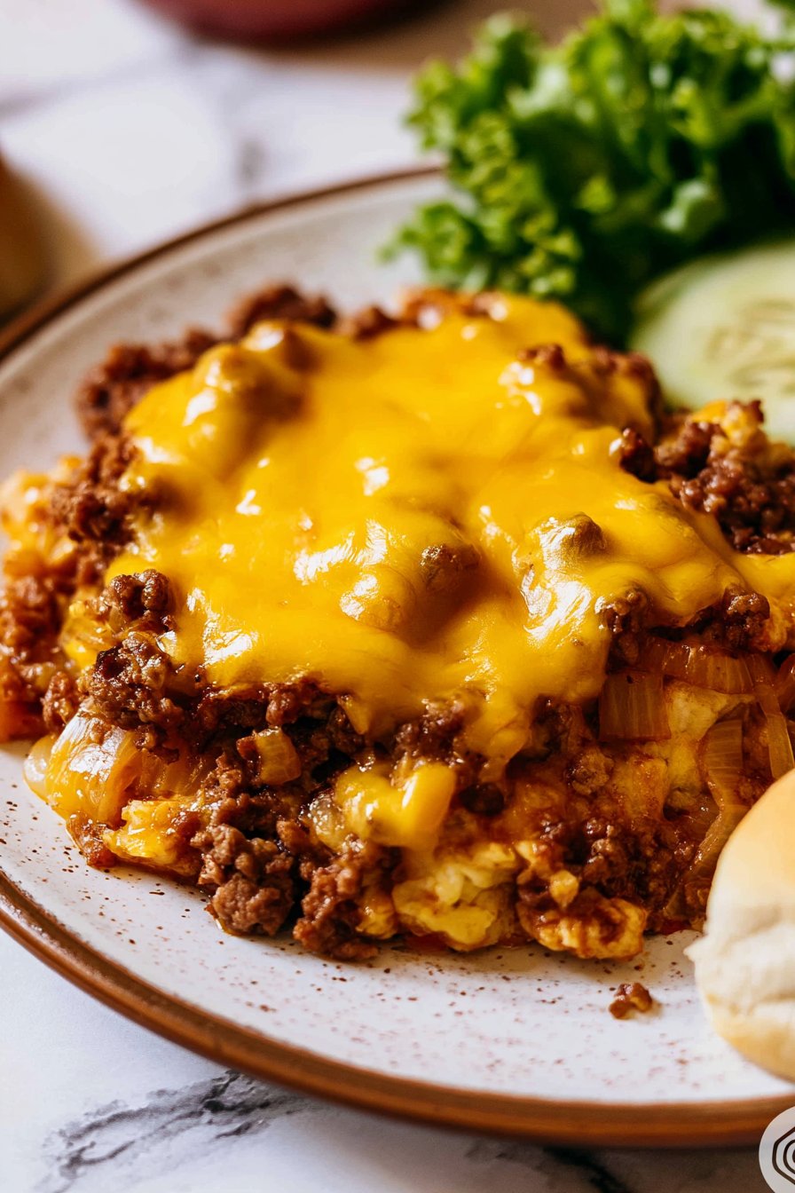 Crock Pot Sloppy Joe Hash Brown Casserole