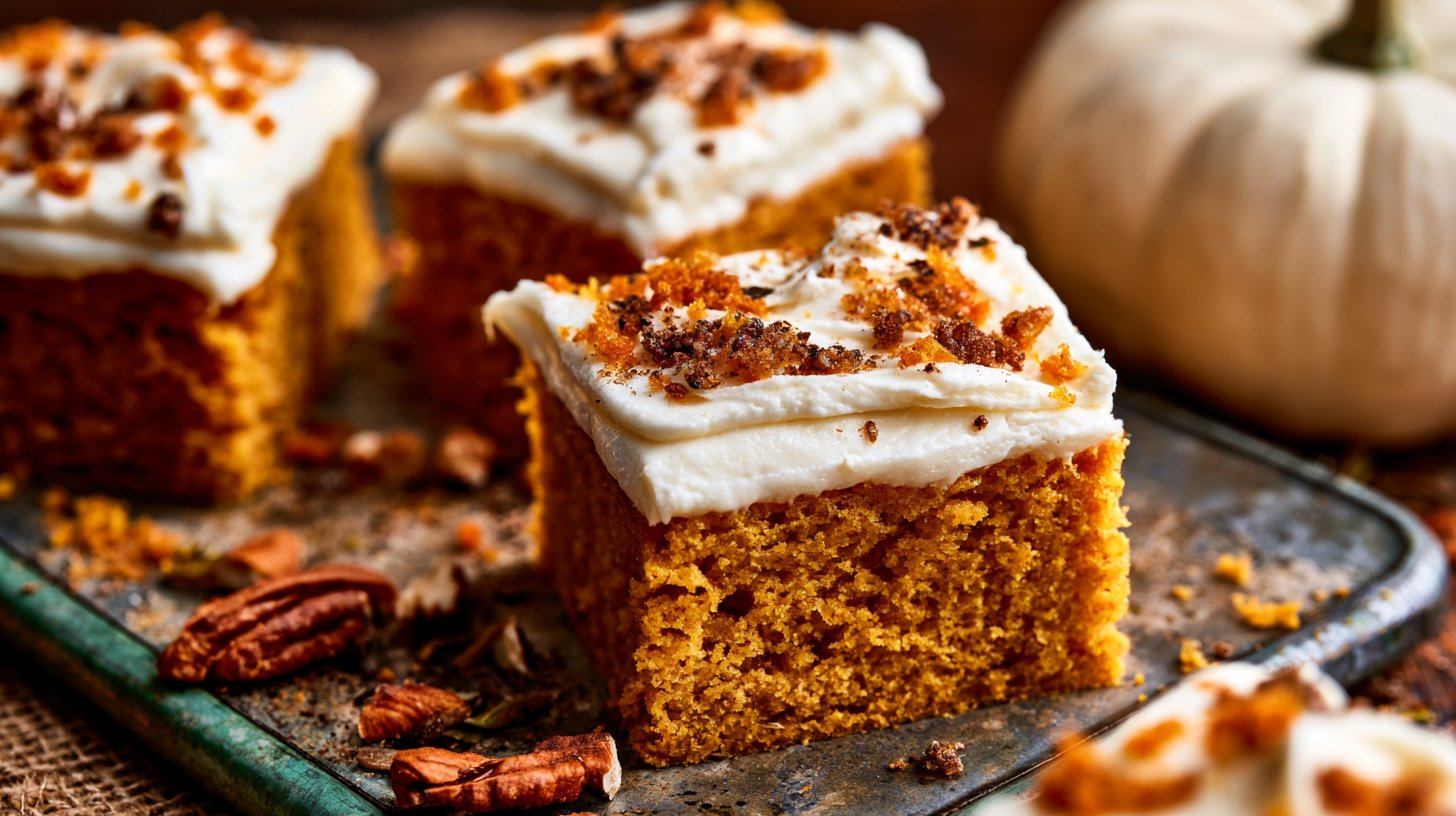 The Best Pumpkin Bars with Cream Cheese Frosting - Healthy Recipe