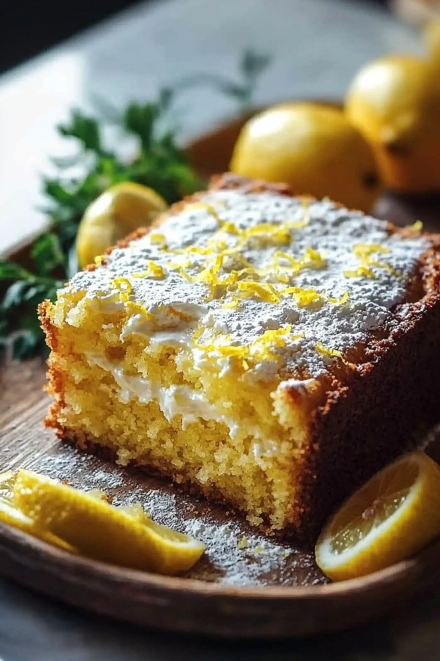 Saftiger Zitronenkuchen vom Blech