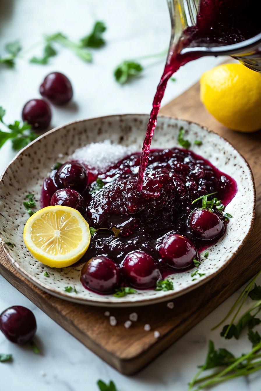 Hausgemachte Kirschmarmelade