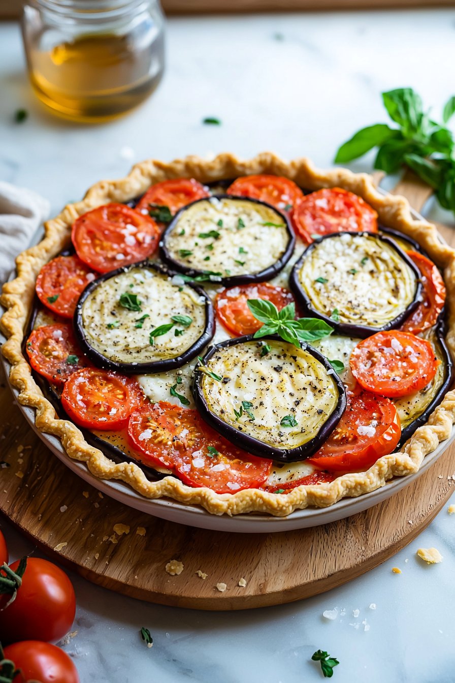 Summer Tomato and Eggplant Pie