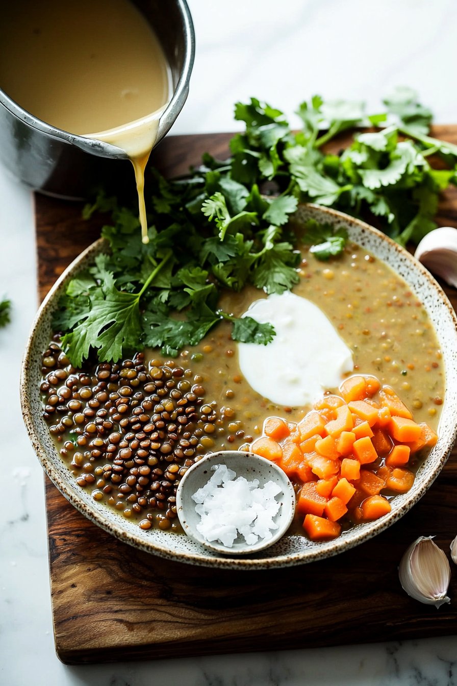Einfache Curry-Linsen-Suppe