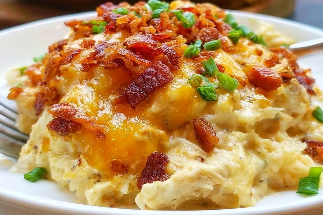 Keto Chicken Bacon Ranch Casserole (Slow Cooker)