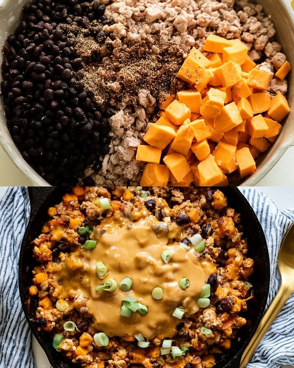 Turkey and Sweet Potato Skillet