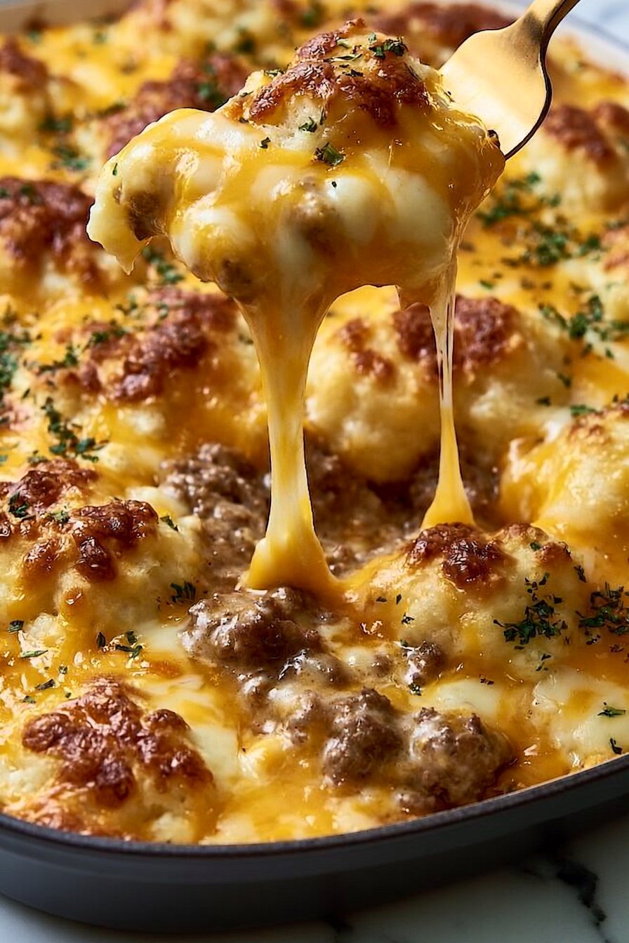 Cheddar Bay Hamburger Casserole