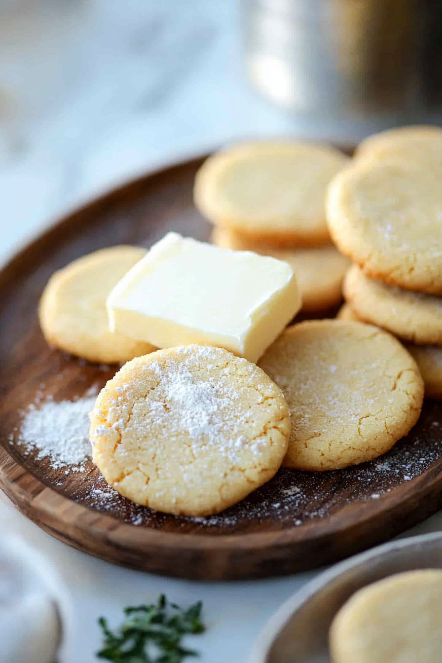 3 Ingredient Shortbread Cookies