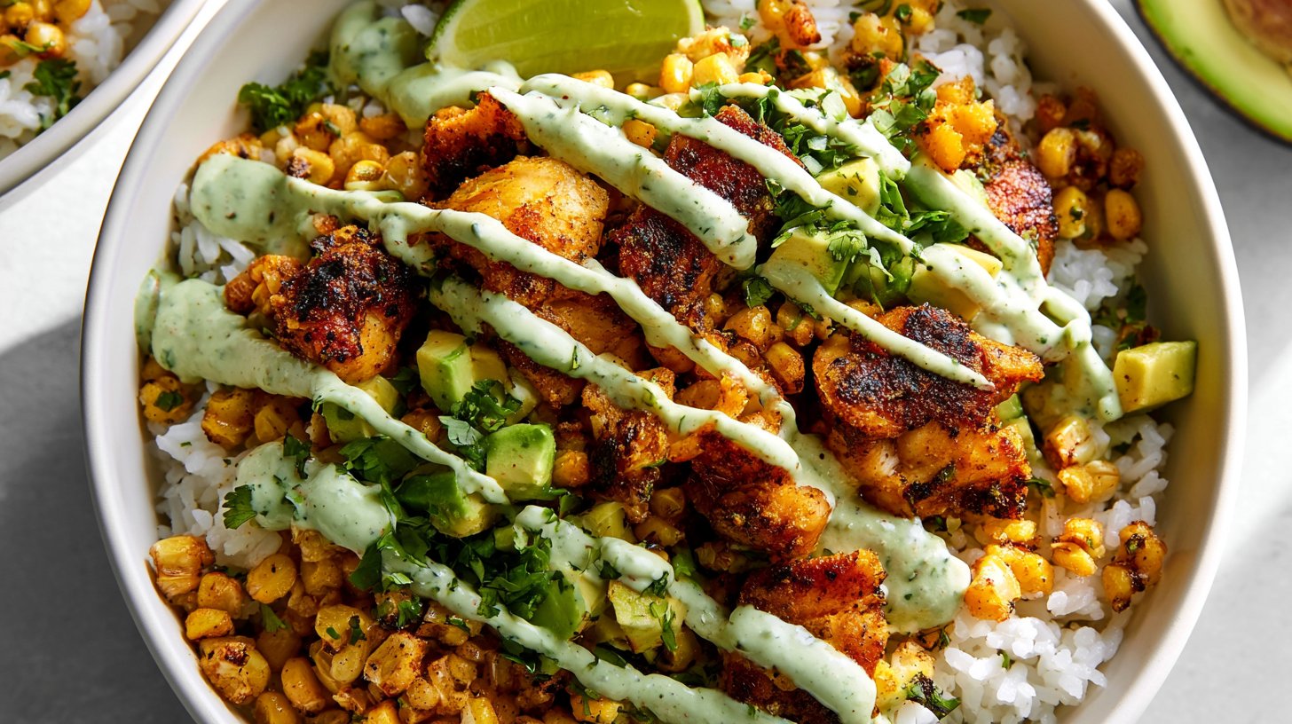 Street Corn Chicken Bowl