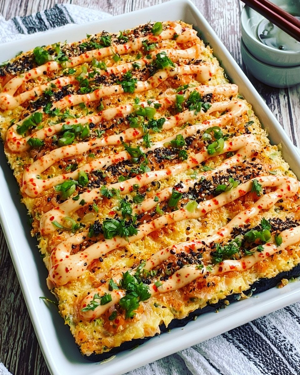 Salmon Sushi Bake Recipe