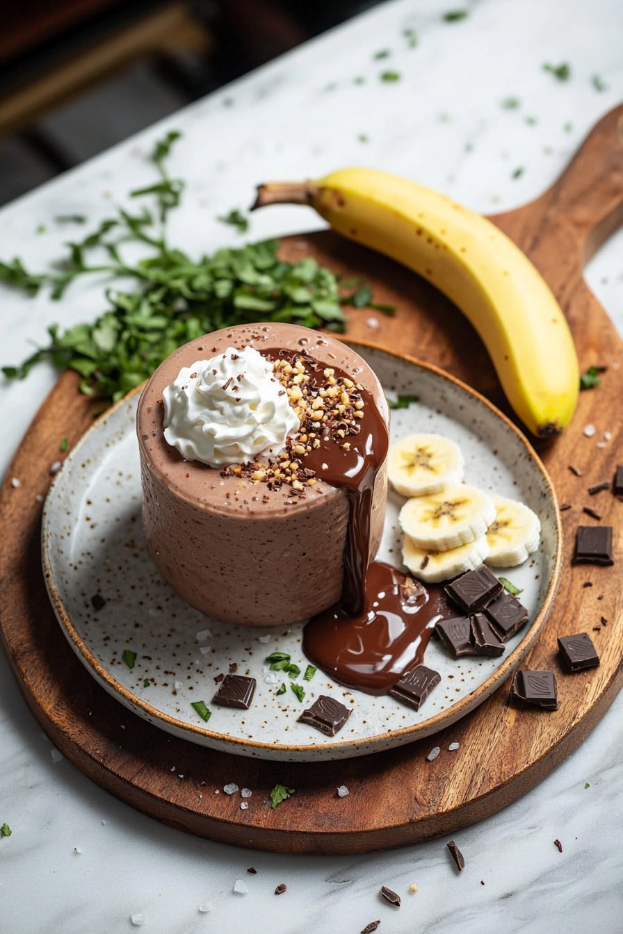 Schokoladenmilchshake-Smoothie