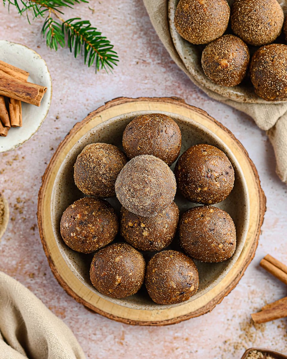 Gingerbread Energy Balls For The Holidays