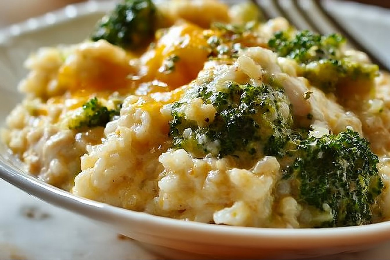 Cheesy Chicken Broccoli Rice Recipe 1 Easy Crockpot Cheesy Chicken Broccoli Rice