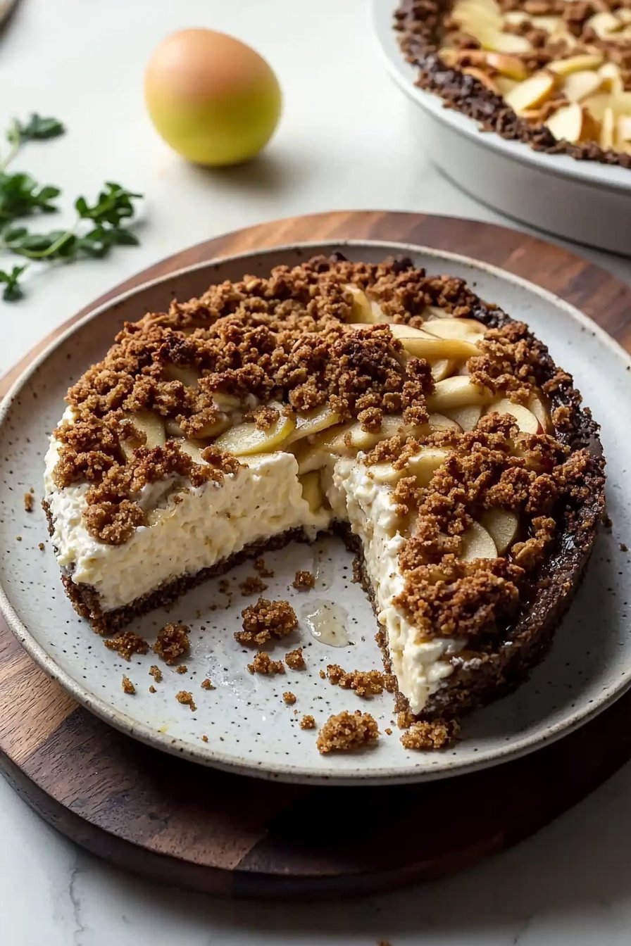Apple Crumble Cheesecake