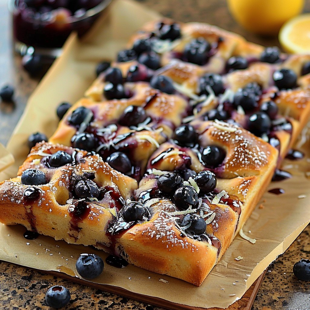 Blueberry Lemon Focaccia