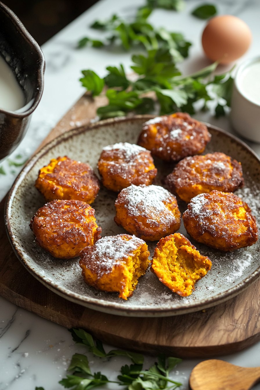 Baked Pumpkin Fritter Bites