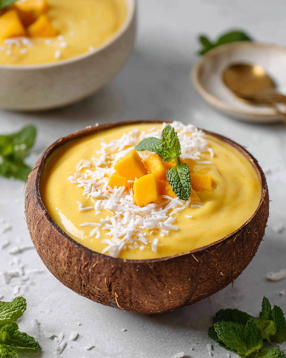Ripe Jackfruit Tropical Smoothie Bowl