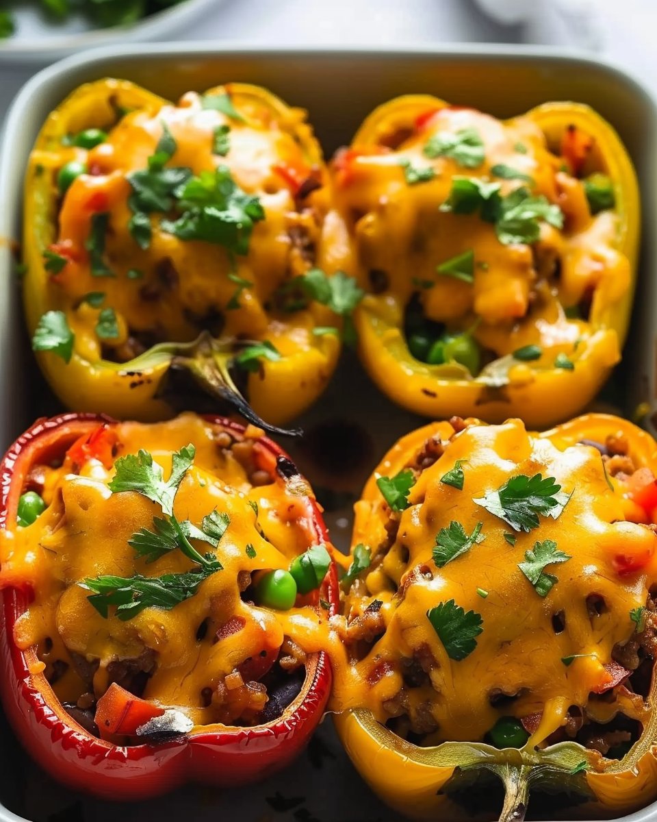 Healthy Mexican Stuffed Bell Peppers