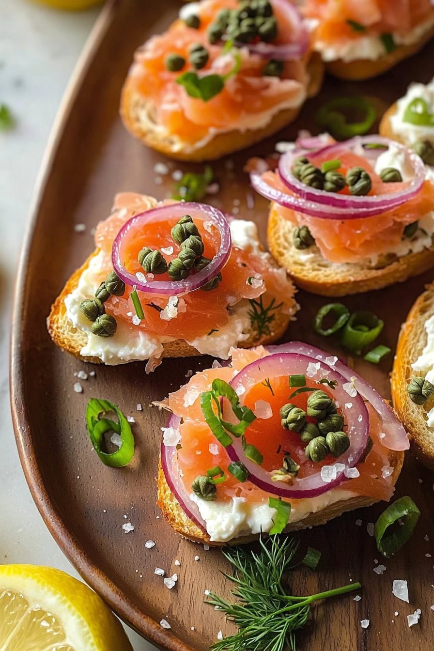 Smoked Salmon Crostini