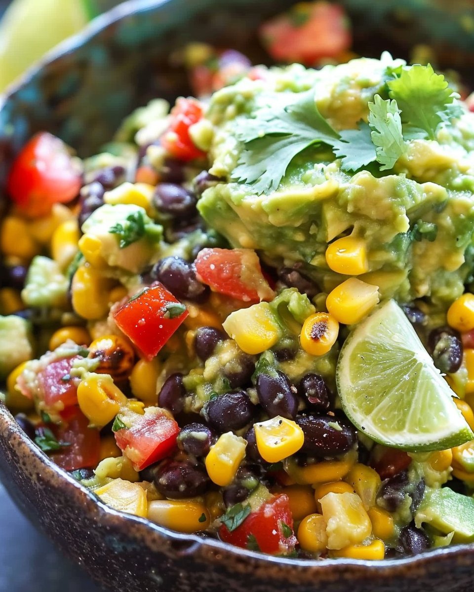 Avocado Corn Black Bean Dip