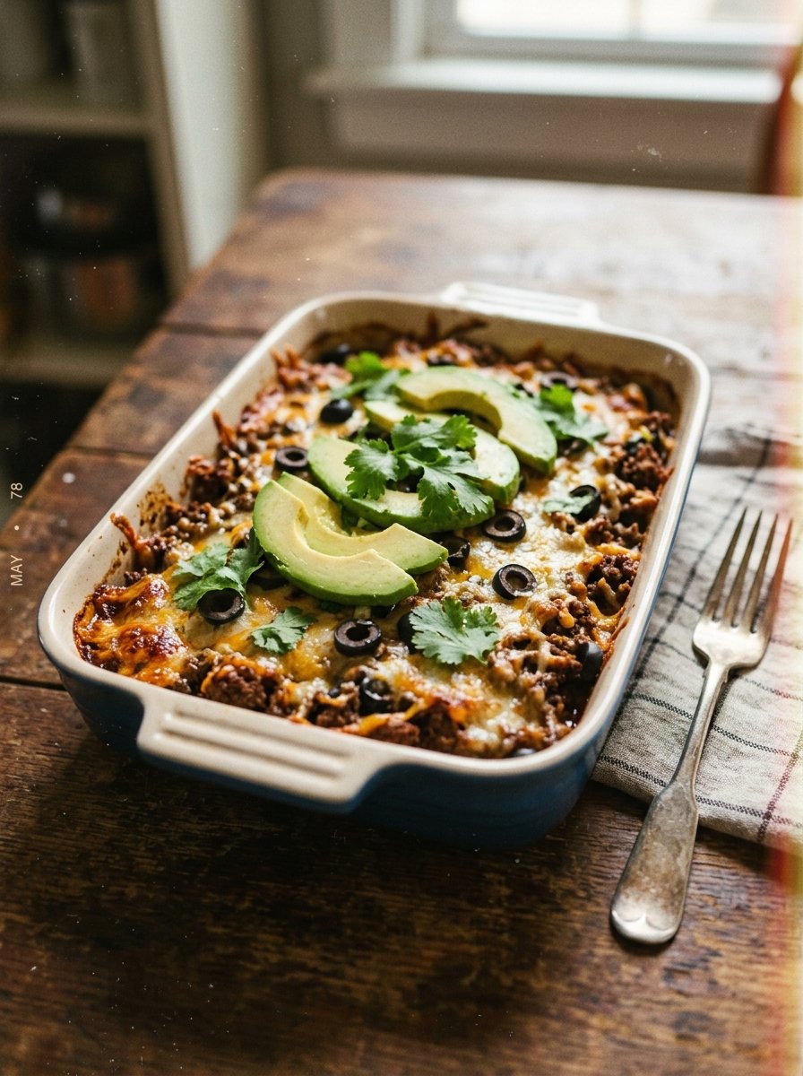 Keto Taco Casserole Recipe