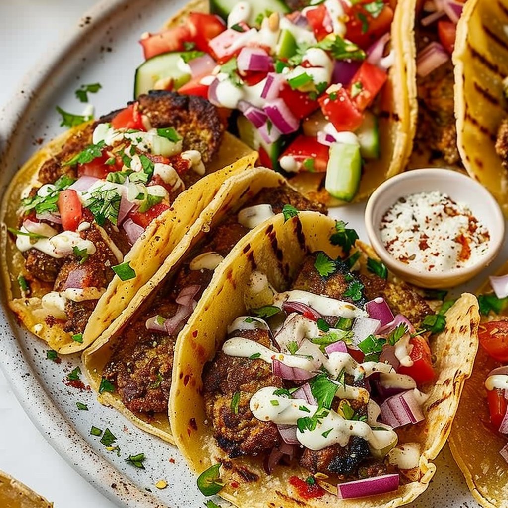 Gyros Smash Tacos