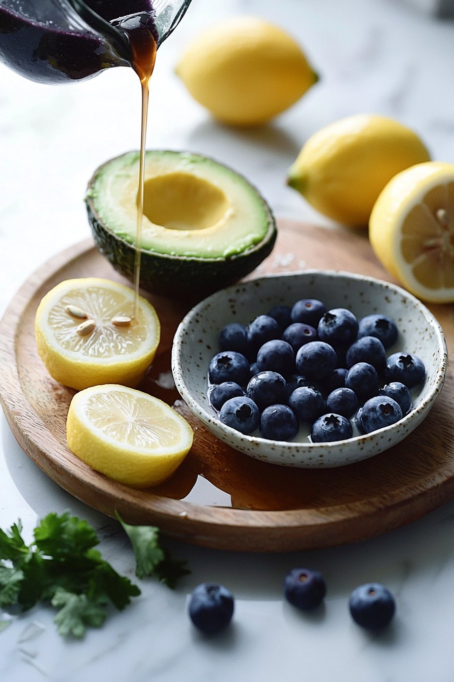 Blueberry Avocado Lemon Smoothie
