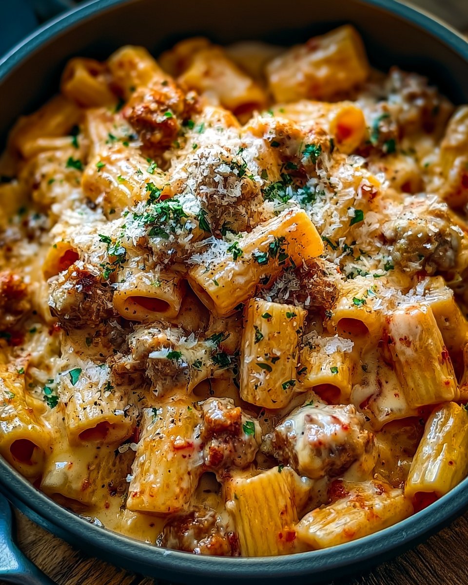 Creamy Italian Sausage Rigatoni