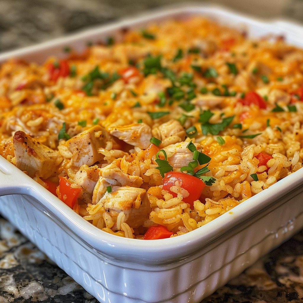 Spanish Chicken and Rice Casserole Recipe