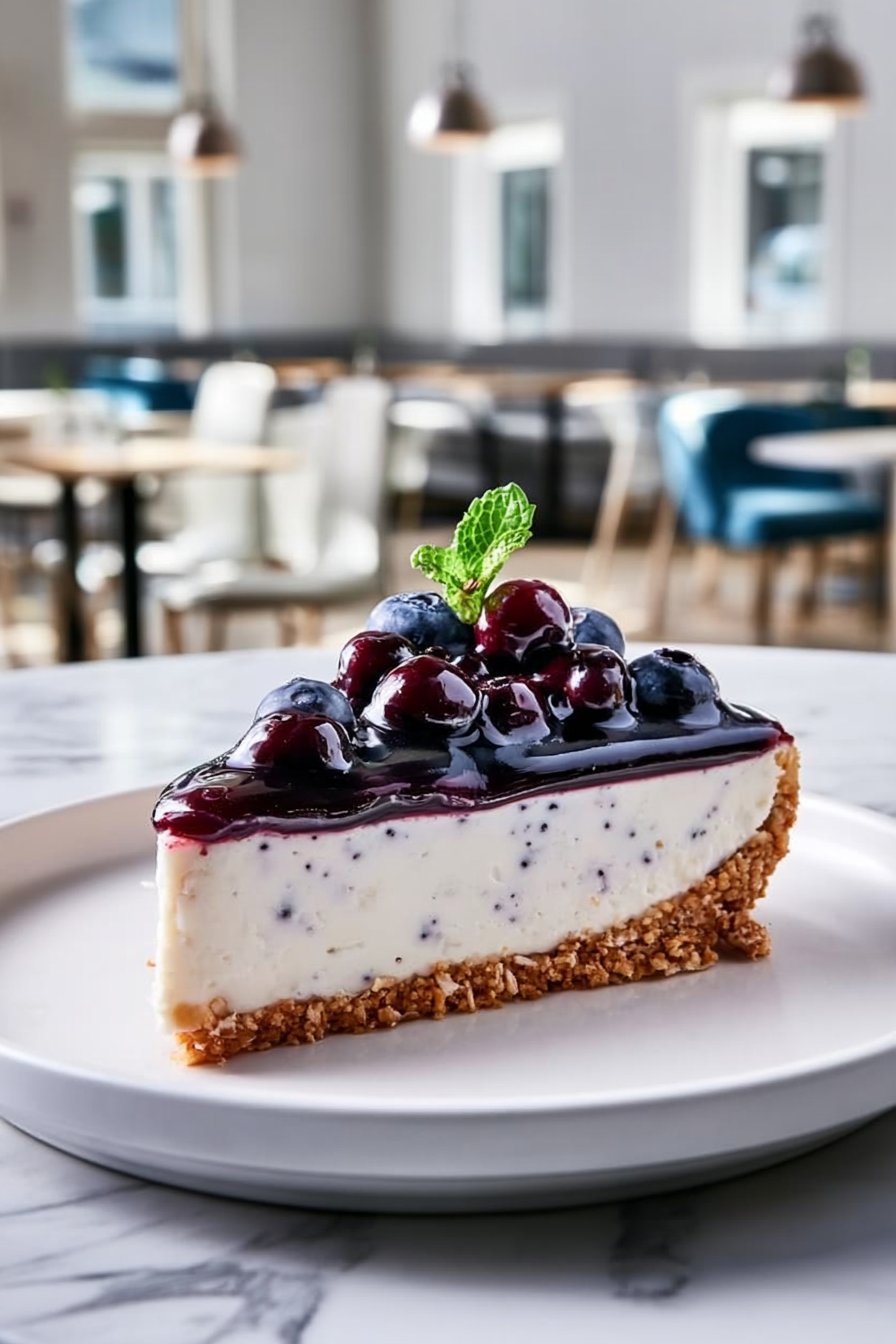 No-Bake Blueberry Cheesecake – Easy Summer Dessert