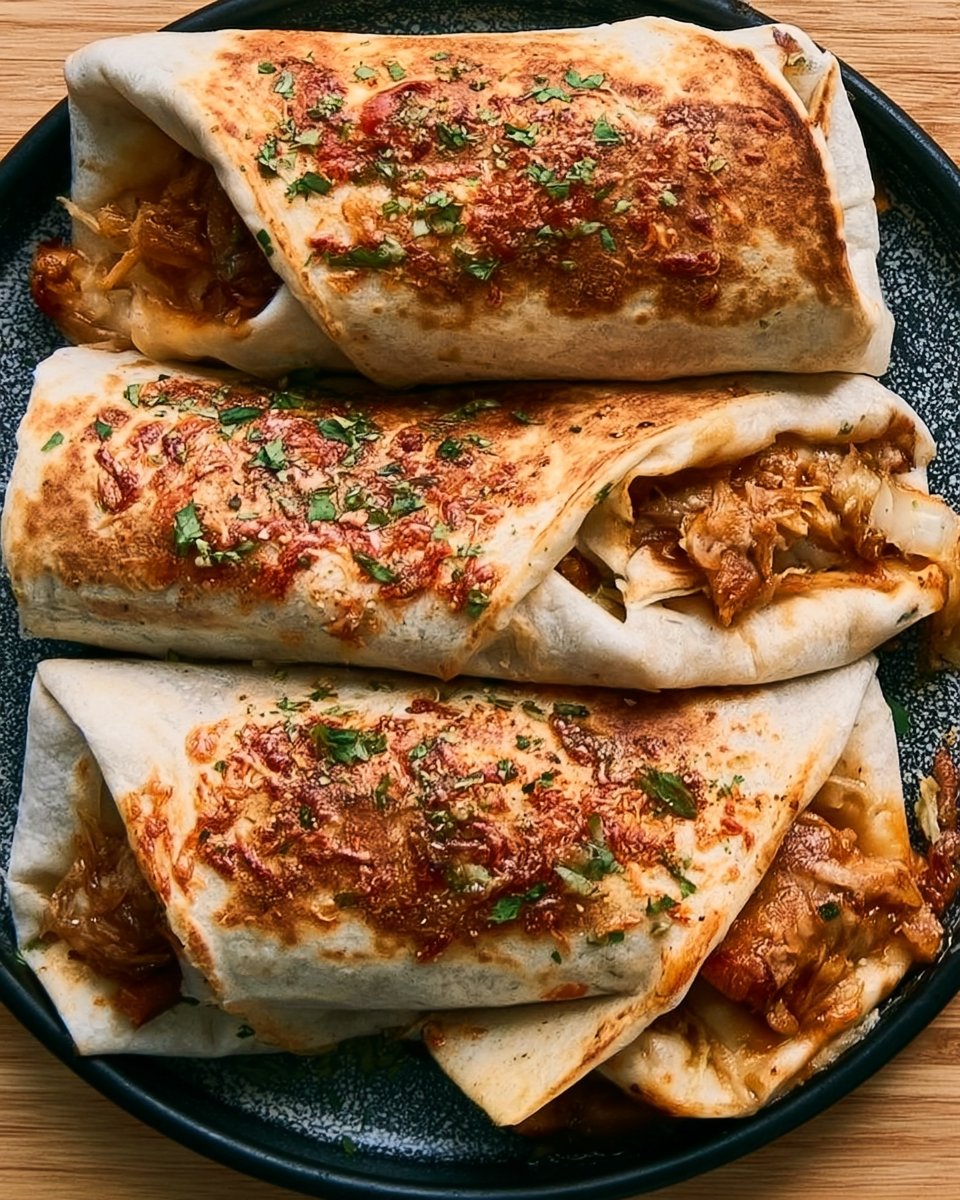 Pulled Chicken Burritos