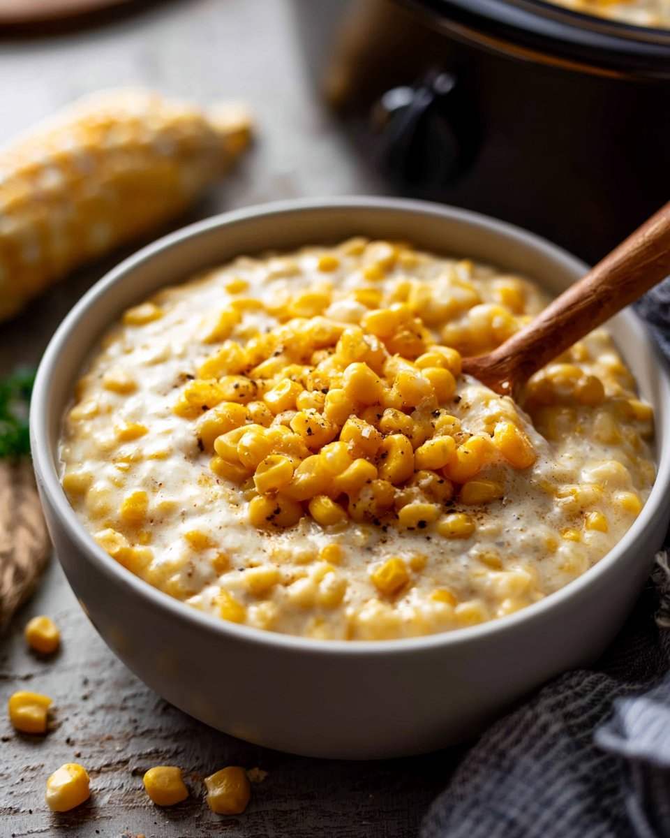 Best Ever Slow Cooker Creamed Corn