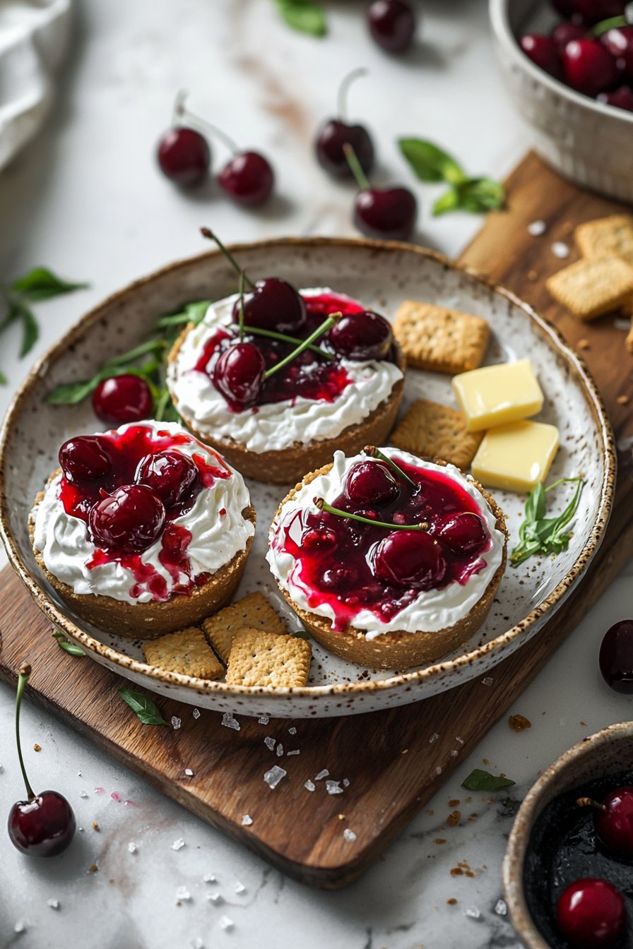 Cherry Cream Dessert Cups