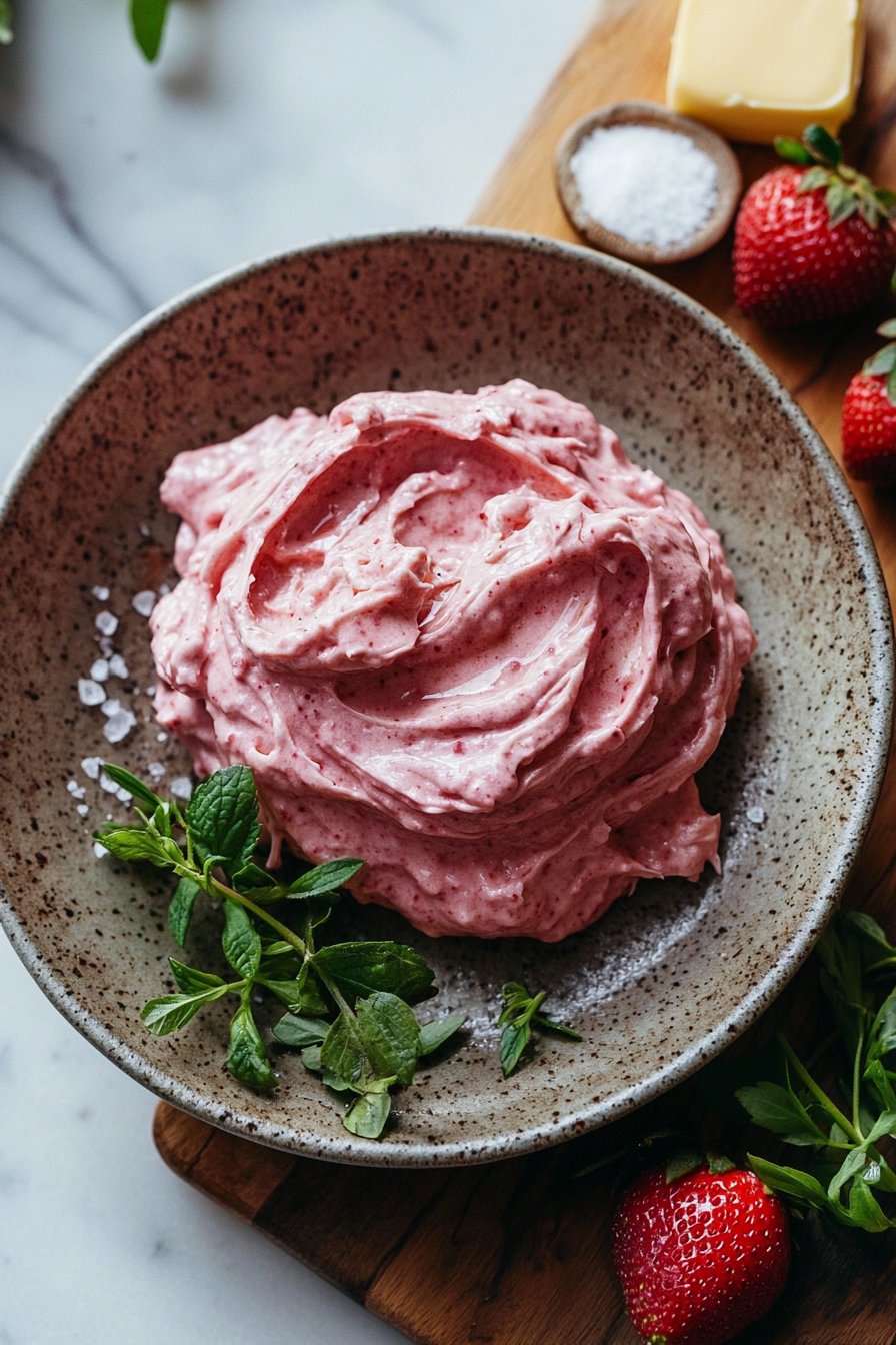 Frisch Erdbeer-Buttercreme