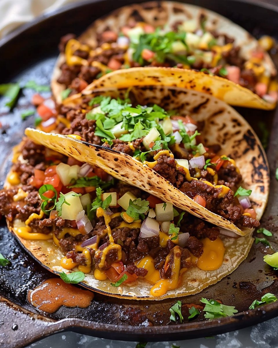 Big Mac Tacos (Crispy Smash Burger Tacos)
