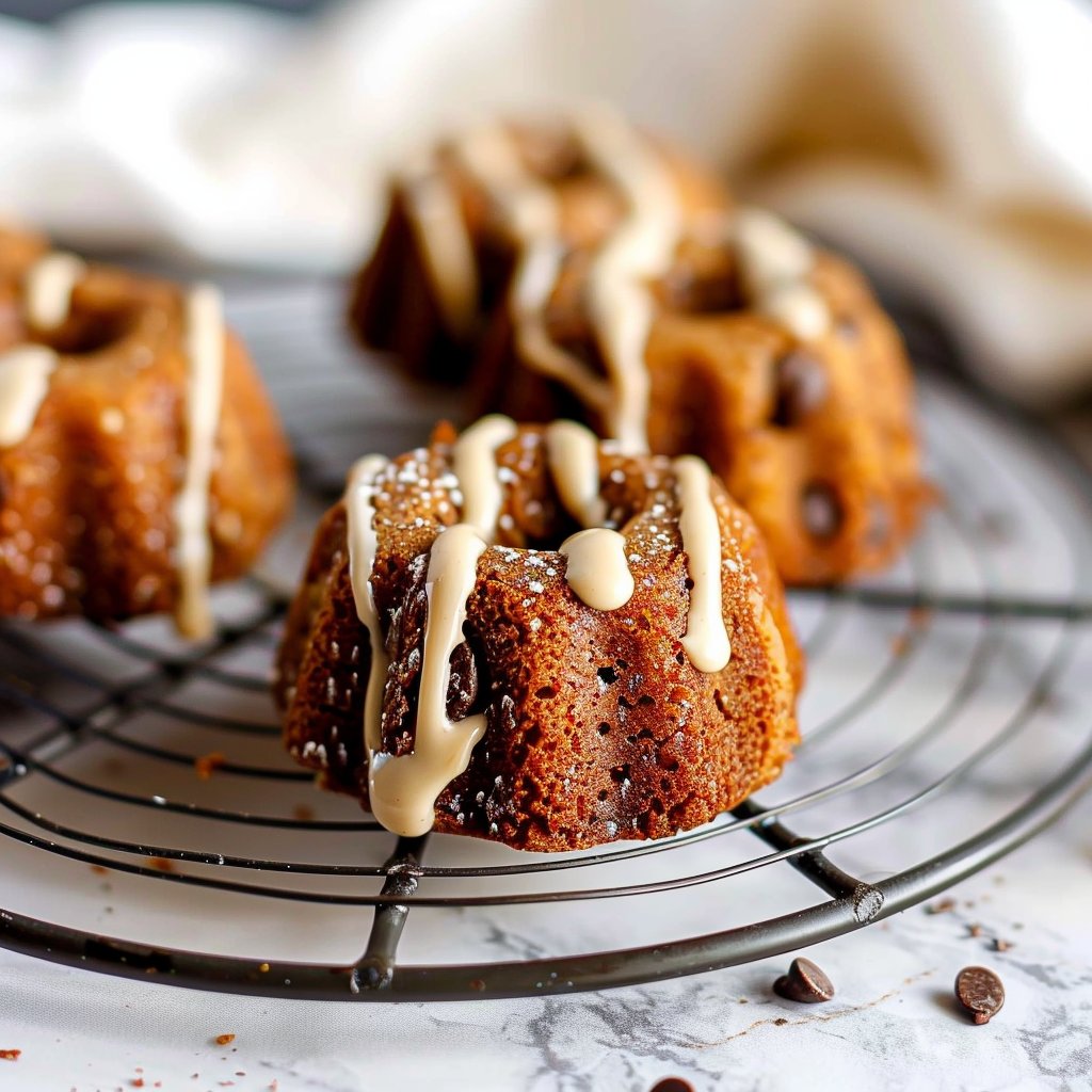 Espresso Chocolate Chip Mini Cakes