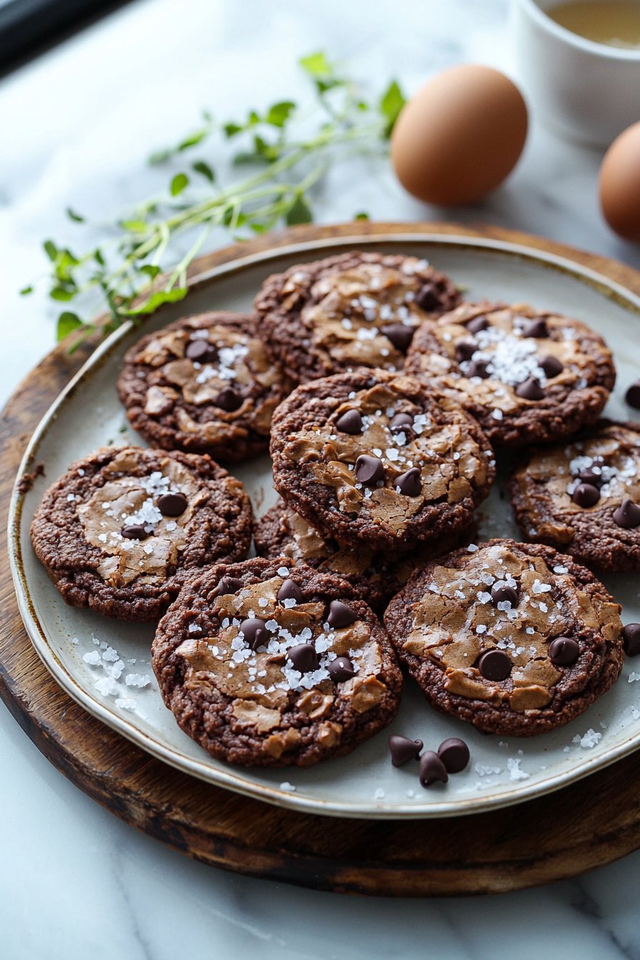 Salted Brownie Cookies
