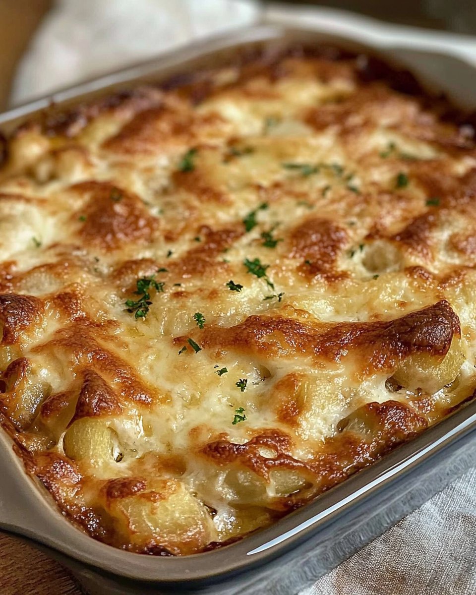 High Protein Schupfnudelauflauf - Flammkuchen Stil