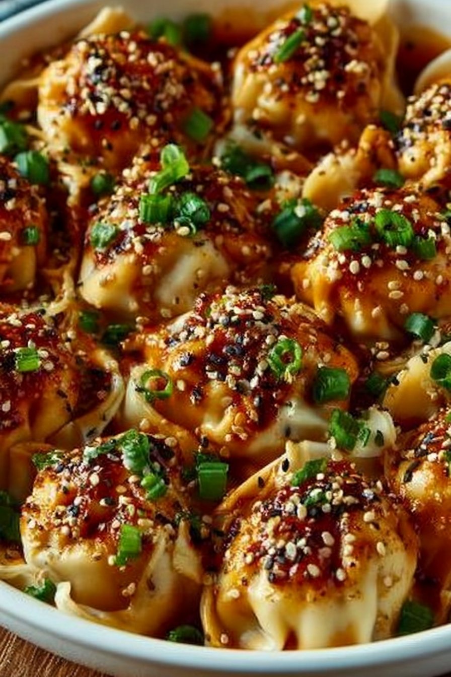 One Pan Dumpling Bake for the Easiest Weeknight Dinner