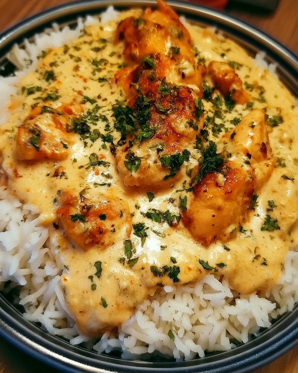 Creamy Smothered Chicken and Rice