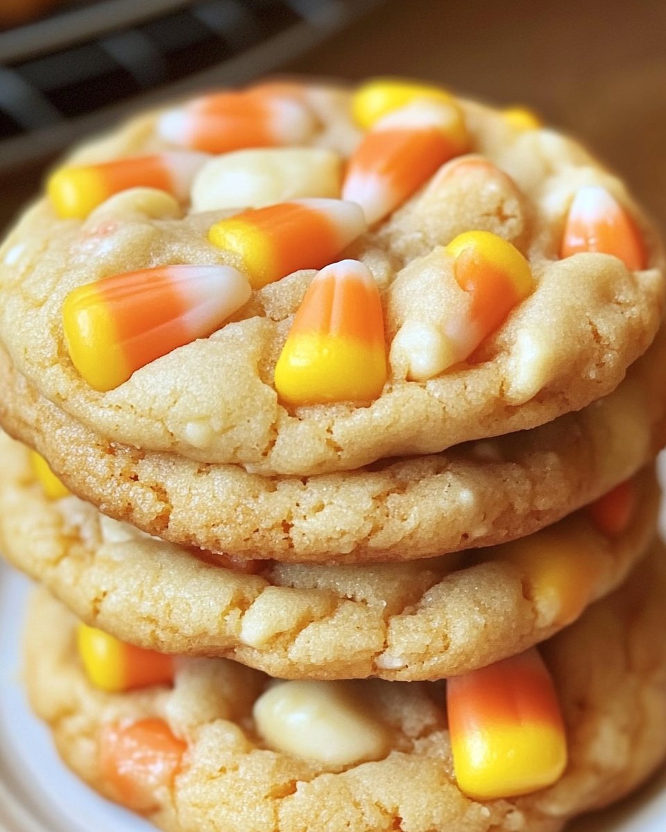 Candy Corn Crunch Cookies
