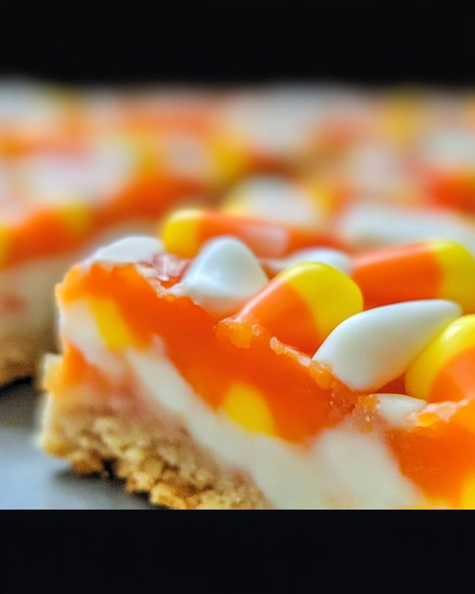 Candy Corn Cookie Bars Recipe!