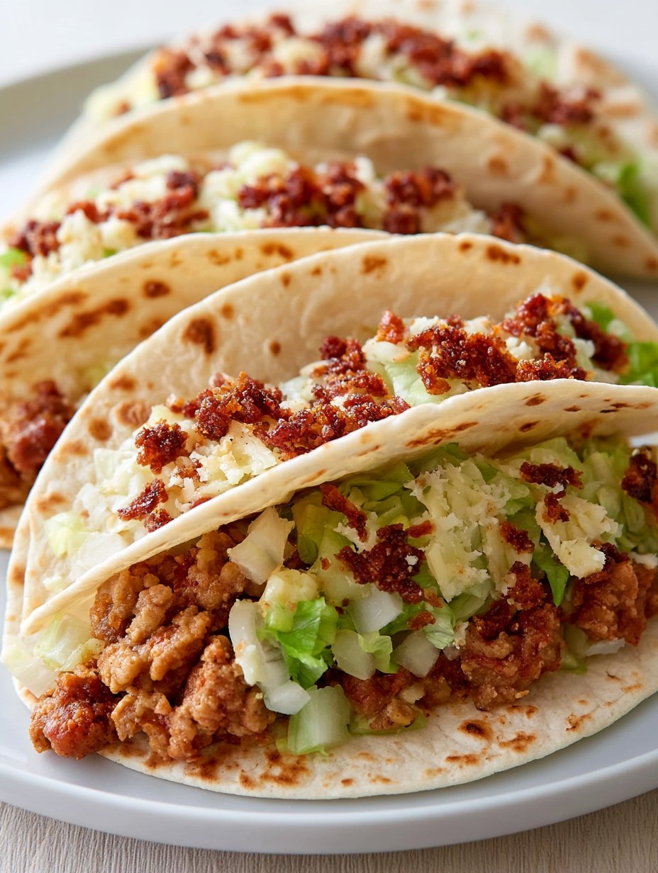 Tacos Smash de Pollo César