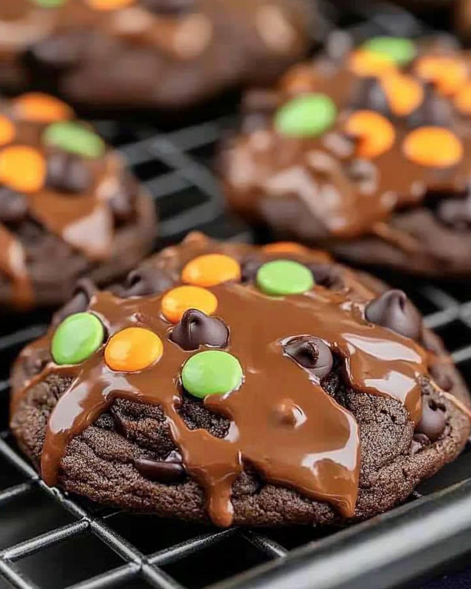 Homemade Chocolate Halloween Cookies