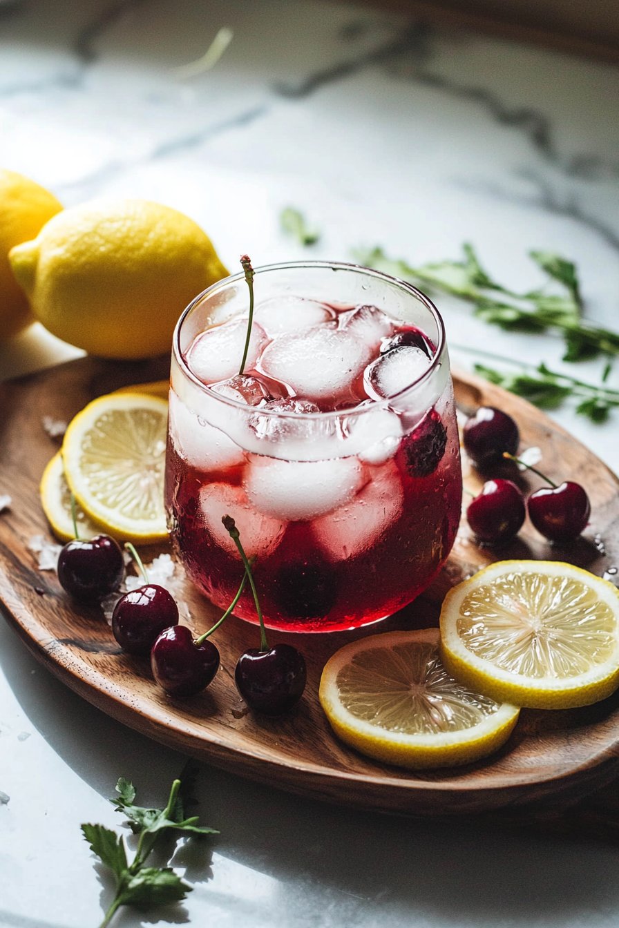 Homemade Cherry Lemonade