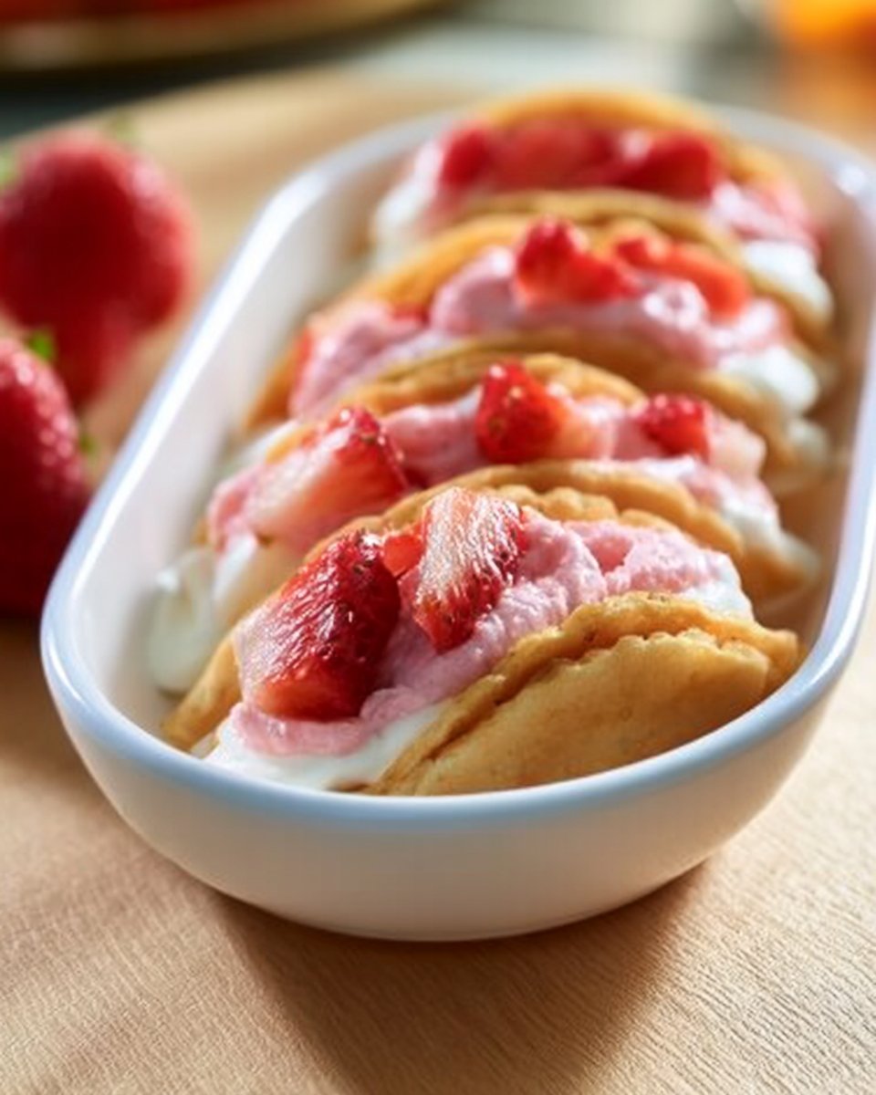 Strawberry Pancake Tacos