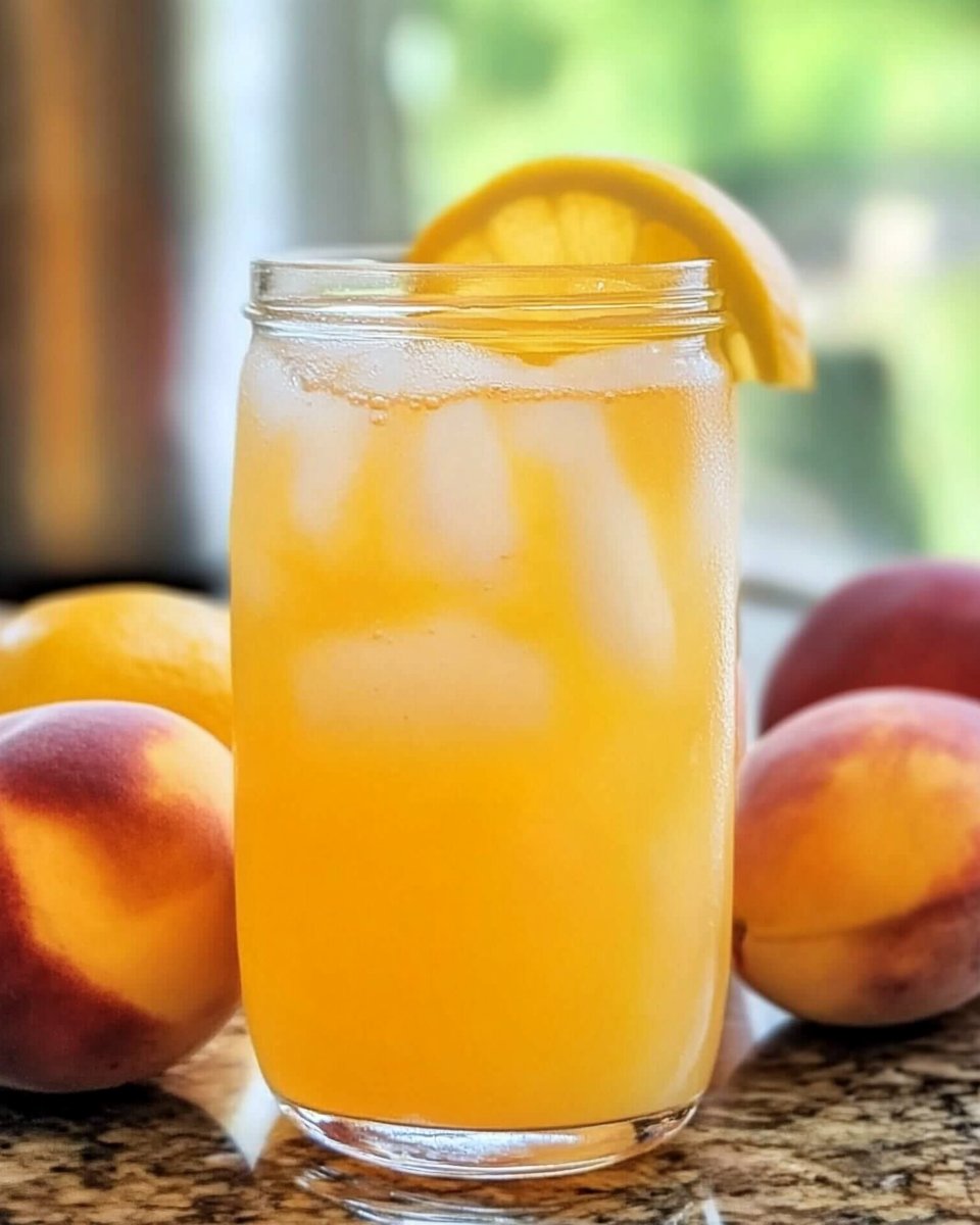 Homemade Peach Lemonade