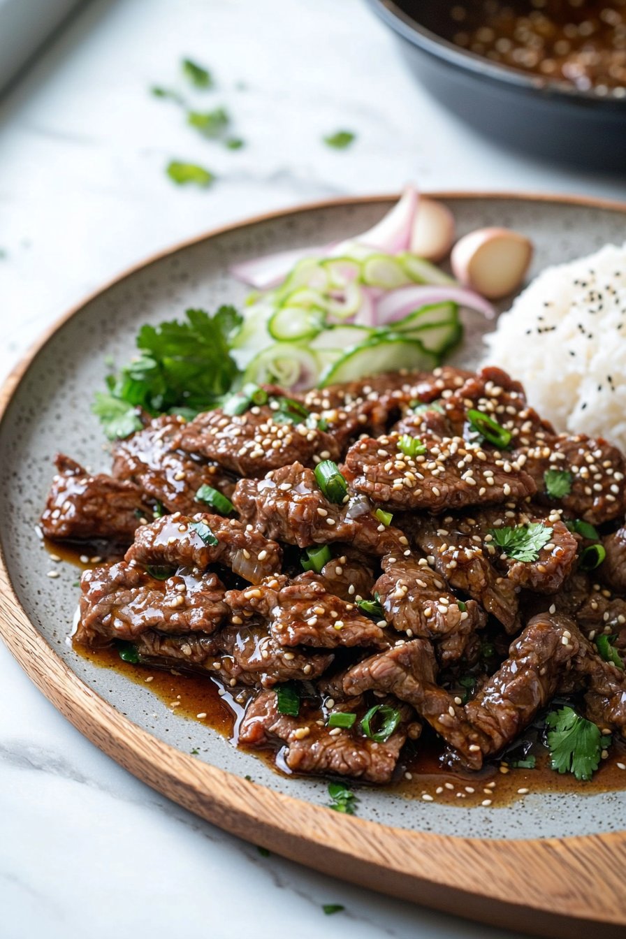 Koreanisches Rindfleisch Bulgogi