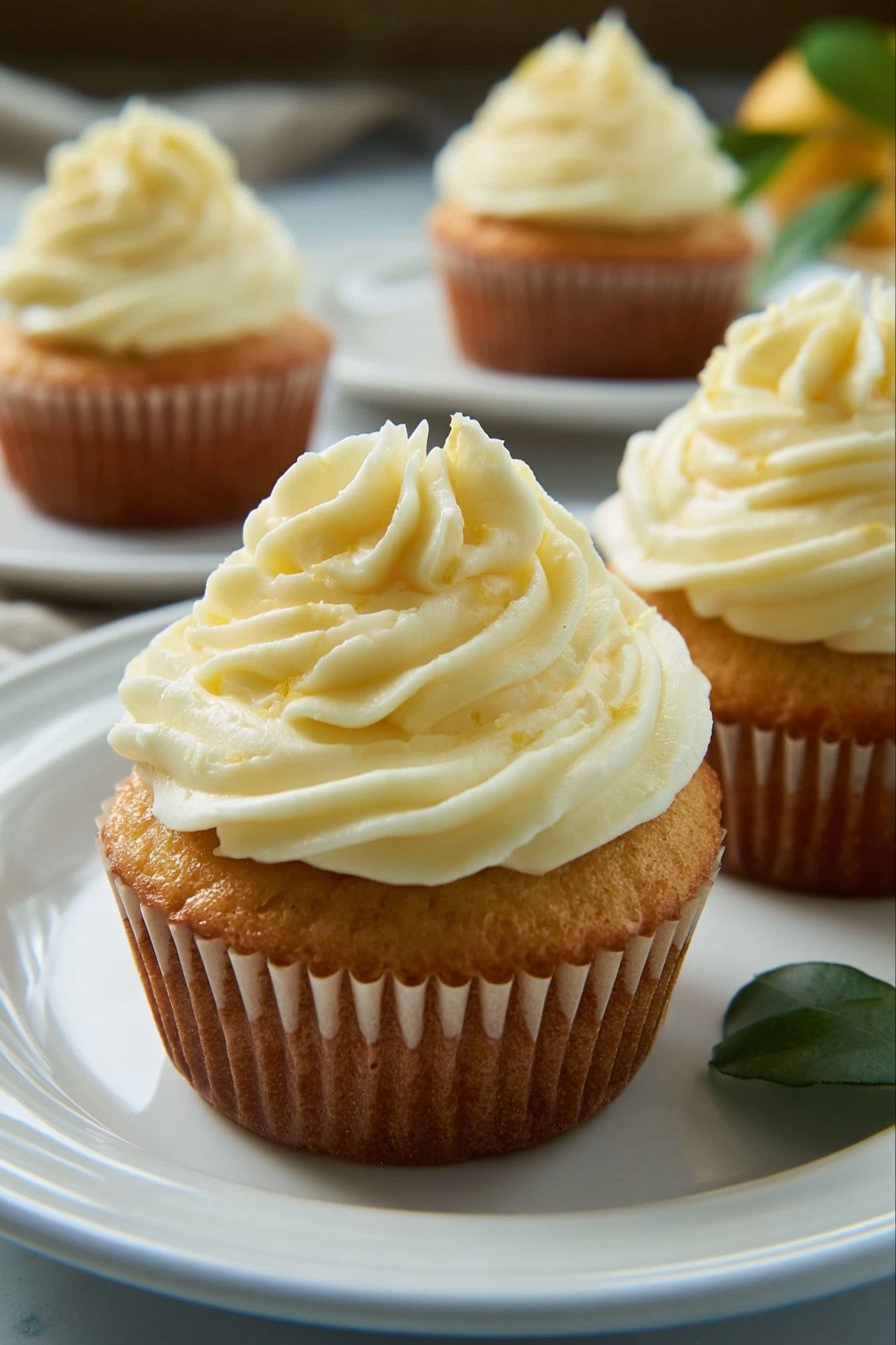 Peach Lemon Cupcakes