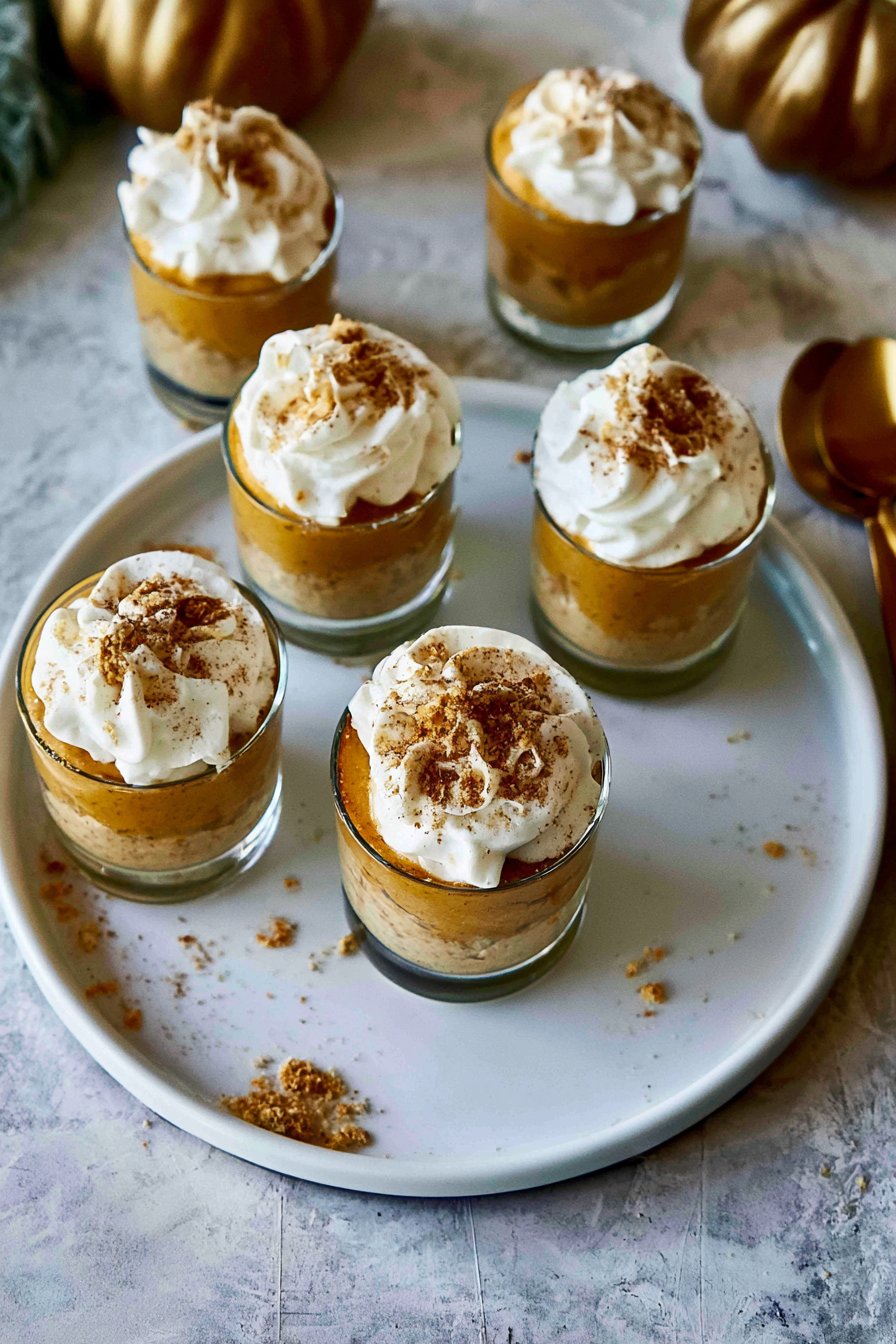 Easy No Bake Mini Pumpkin Pie In A Cup