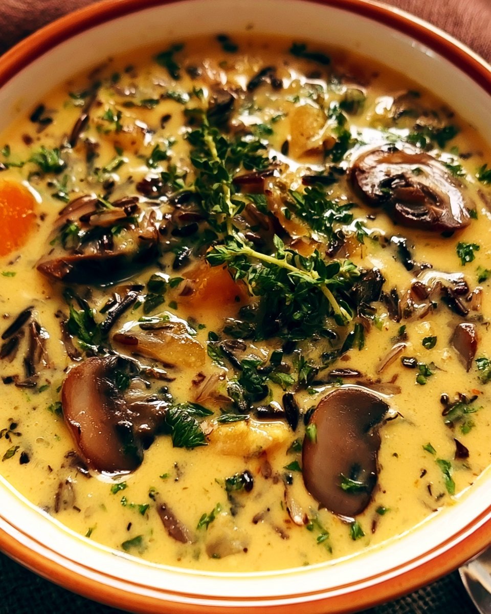 Cozy Autumn Wild Rice Soup Recipe
