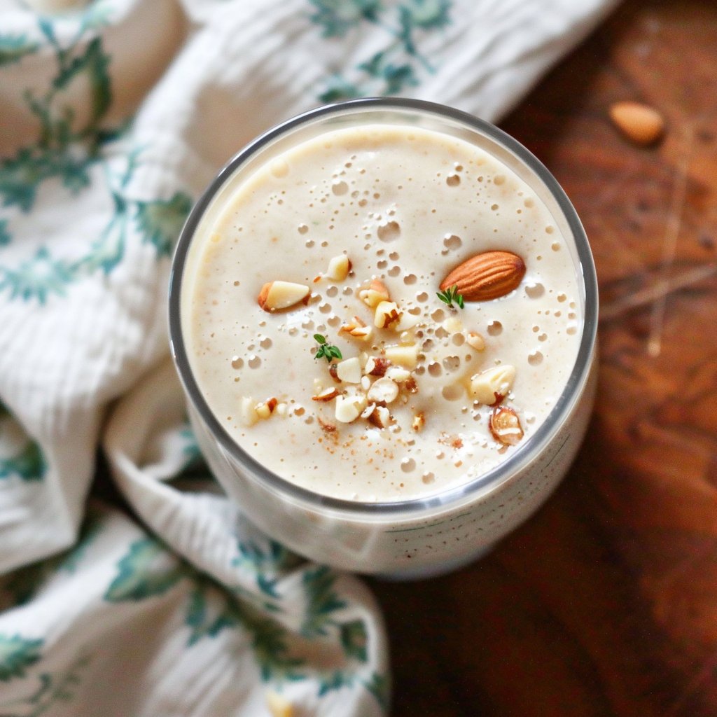 Almond Peach Kefir Smoothie